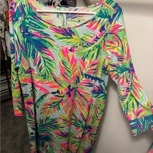 Lilly Pulitzer Multicolor Tropical Long Sleeve Dress